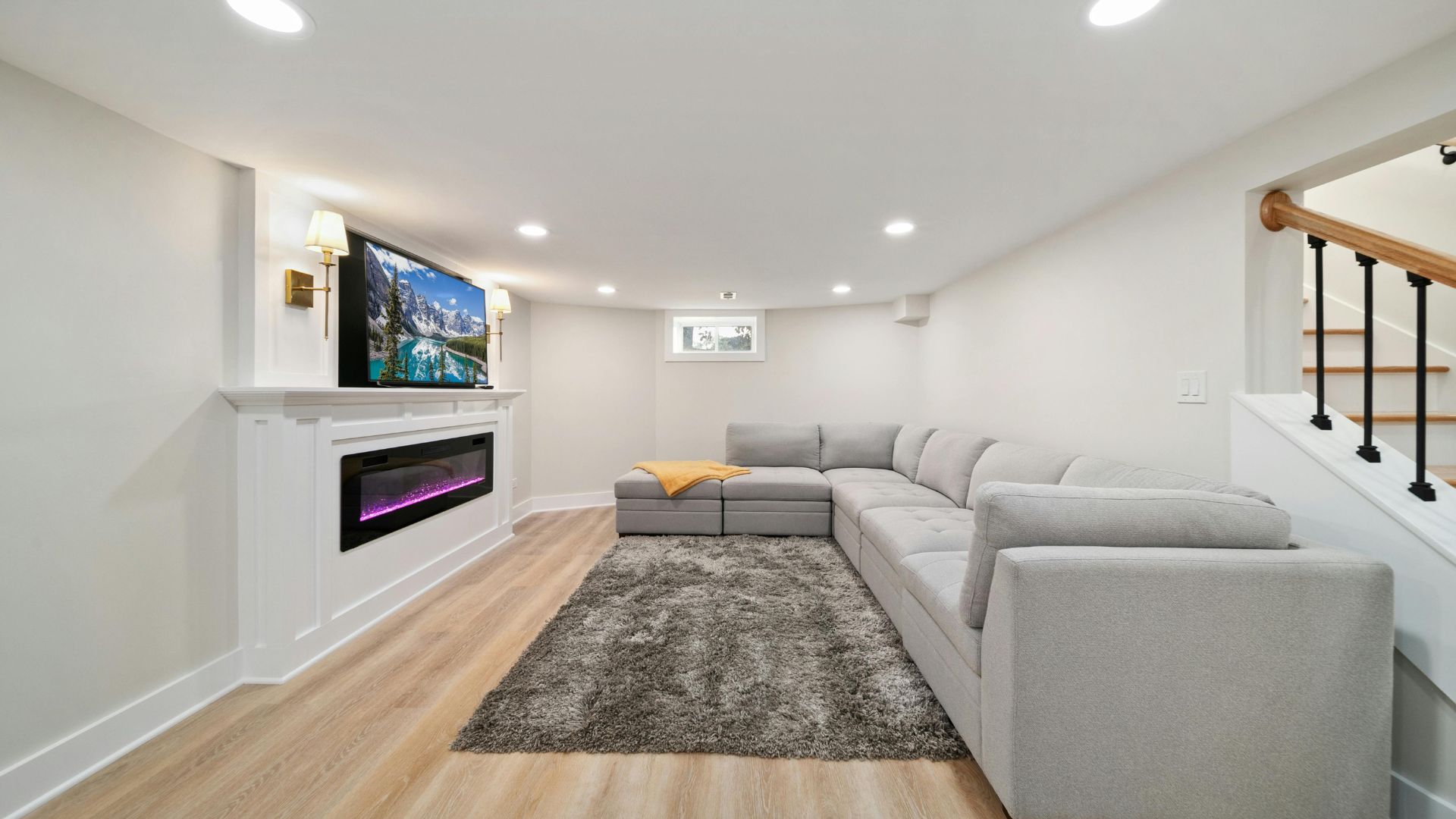 Basement renovation by TurnKey Renovations & Design